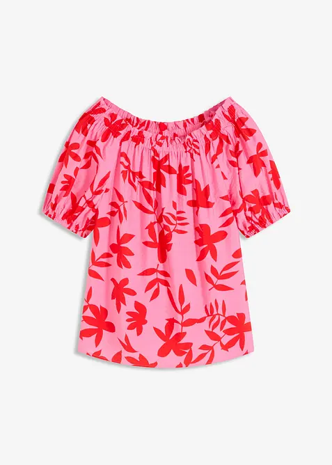 Singoallabluse i lett viskosemiks med trykt mønster, bonprix