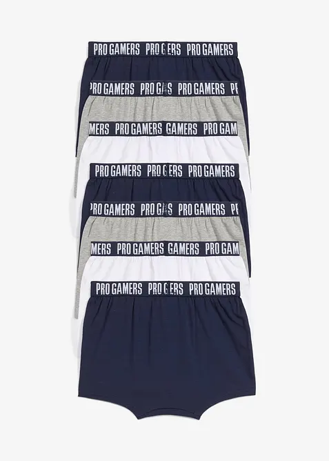 Boksershorts med myk bomull (7-pack), bonprix