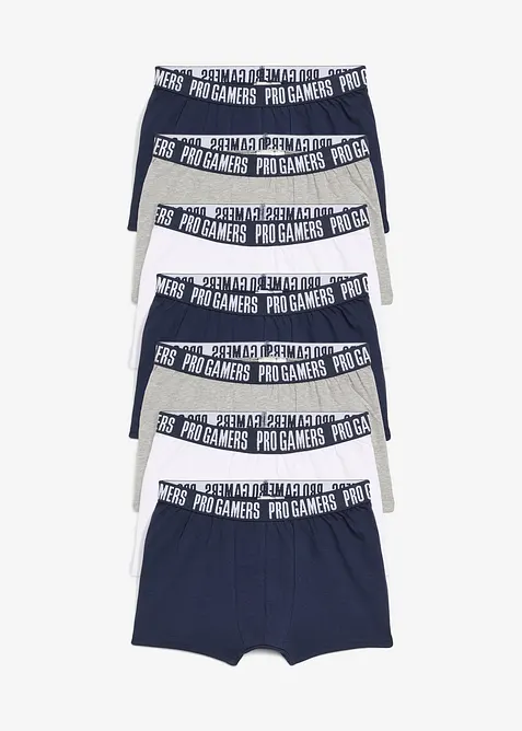 Boksershorts med myk bomull (7-pack), bonprix