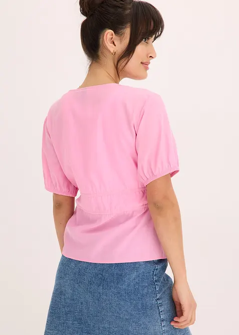 Bluse med sløyfer, bonprix