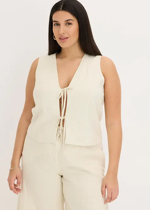 Vest med knyting, bonprix