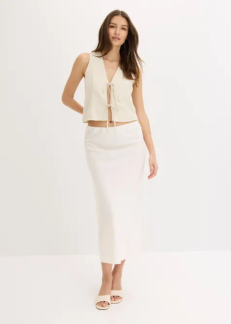 Midiskj&oslash;rt i sateng, bonprix