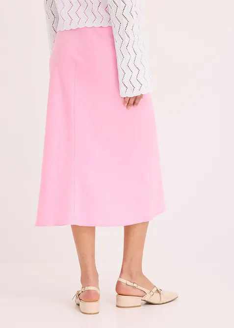 Midiskjørt i sateng, bonprix