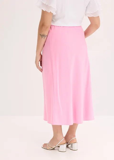 Midiskjørt i sateng, bonprix