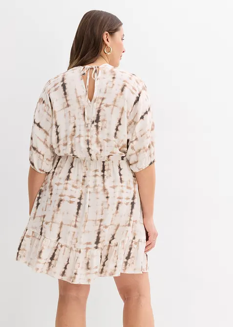 Kort kjole i lett viskose, bonprix