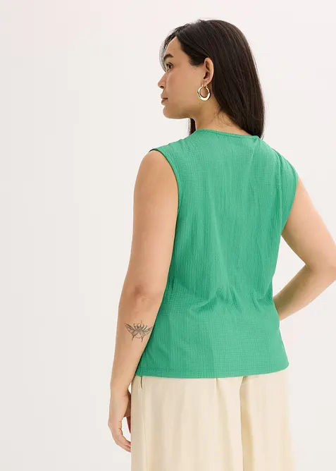 Omslagstopp i kreppet jersey, bonprix