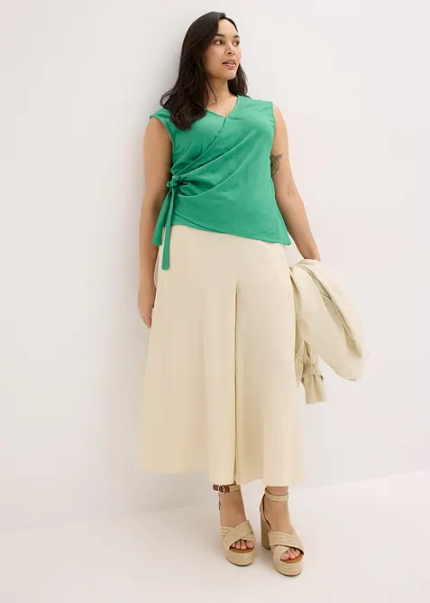 Omslagstopp i kreppet jersey, bonprix