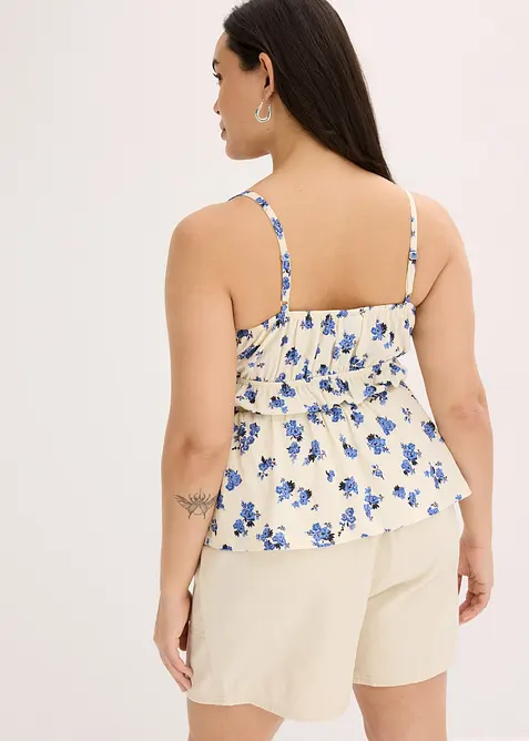 Stroppetopp i strukturert krepp, bonprix