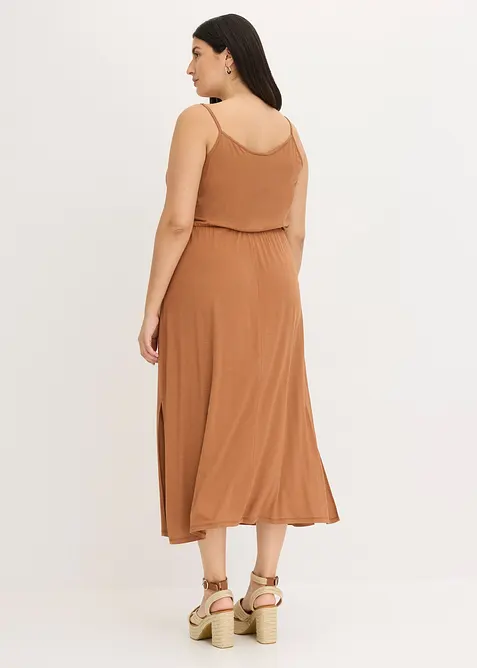 Jerseykjole med blonder, bonprix