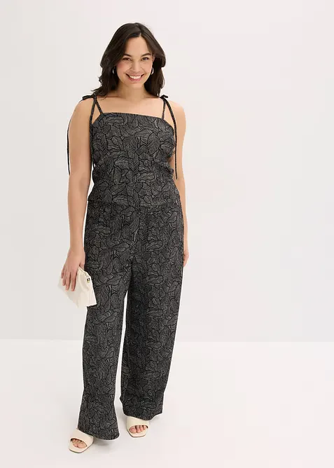 Topp i kreppet jersey, bonprix