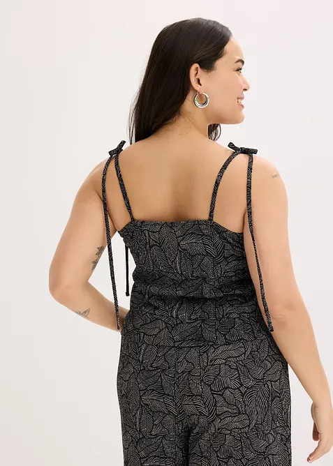 Topp i kreppet jersey, bonprix