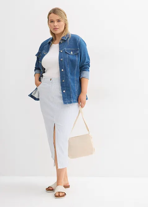 Jeansskj&oslash;rt, bonprix