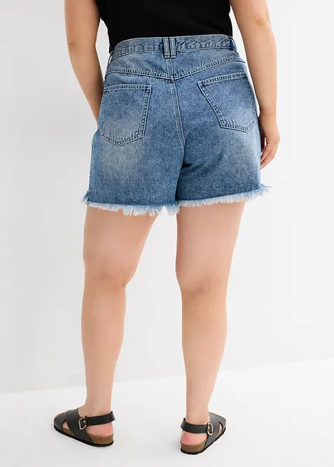 Jeansshorts High Waist, Low Stretch, bonprix
