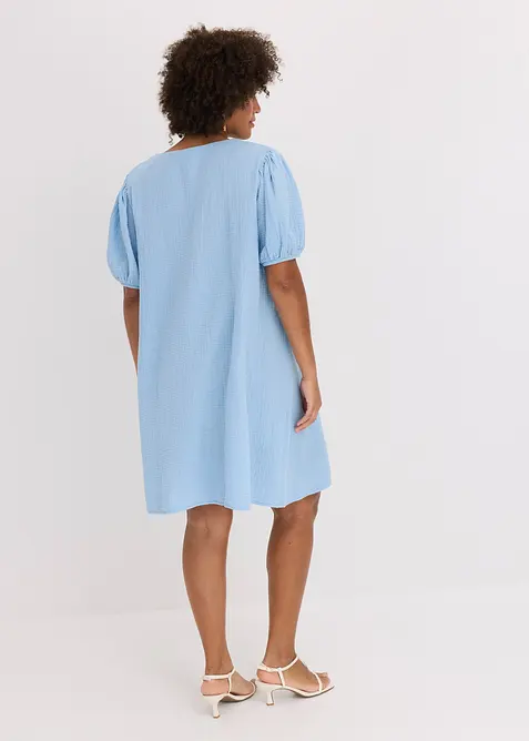 Kort kjole av musselin, bonprix