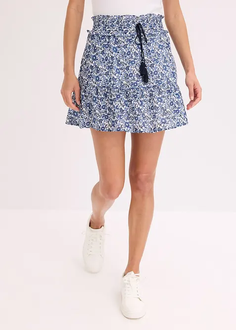 Miniskjørt i boho look og lett bomull, bonprix