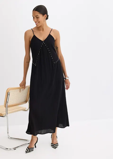 Maxikjole med maljepynt, bonprix