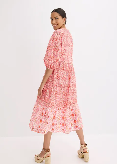 Midikjole av lett bomull, bonprix