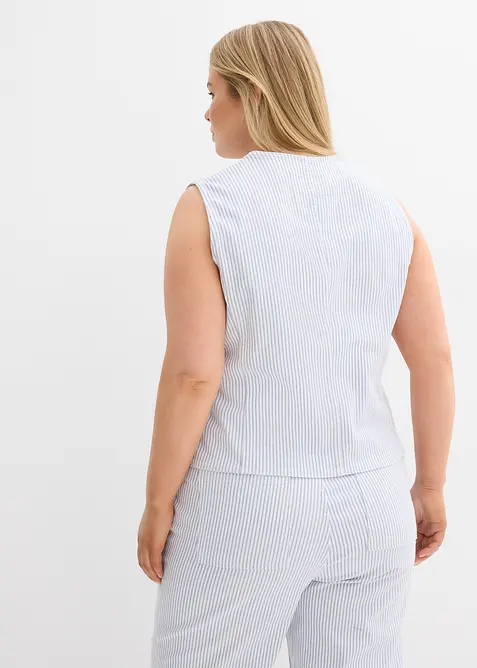 Jeansvest, stripete, bonprix