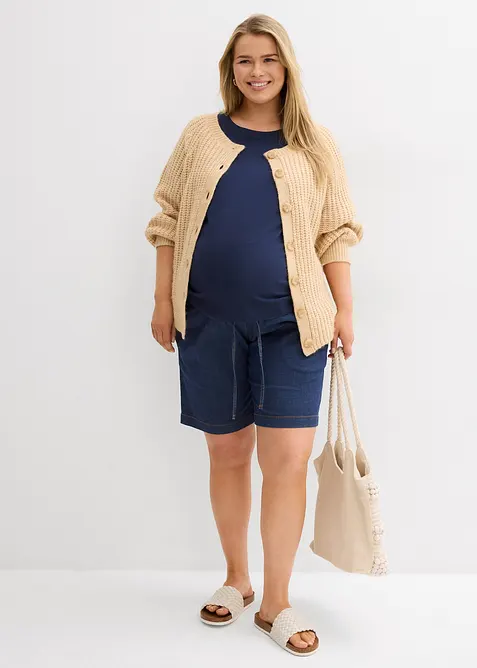 Mammashorts i lett denim med stretch, bonprix