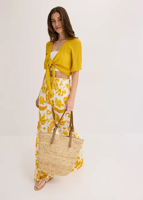 Blusetopp i lett viskose, bonprix