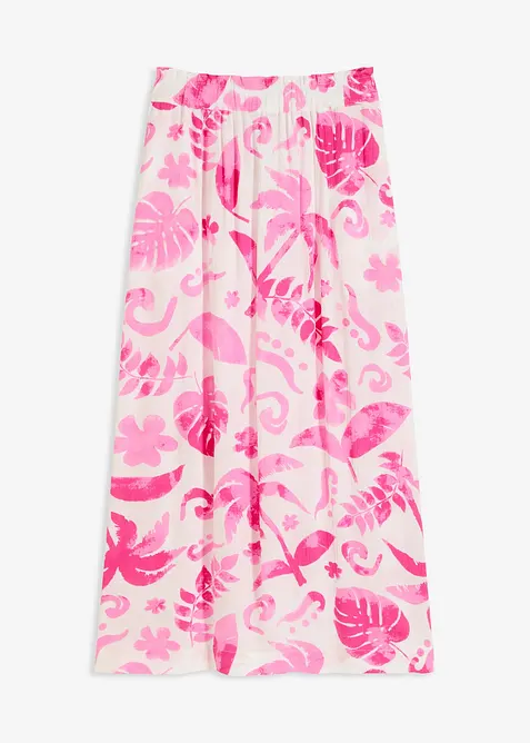 Maxiskjørt i strukturert viskose, bonprix