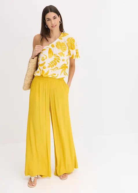 Pull on-bukse i lett viskose, bonprix