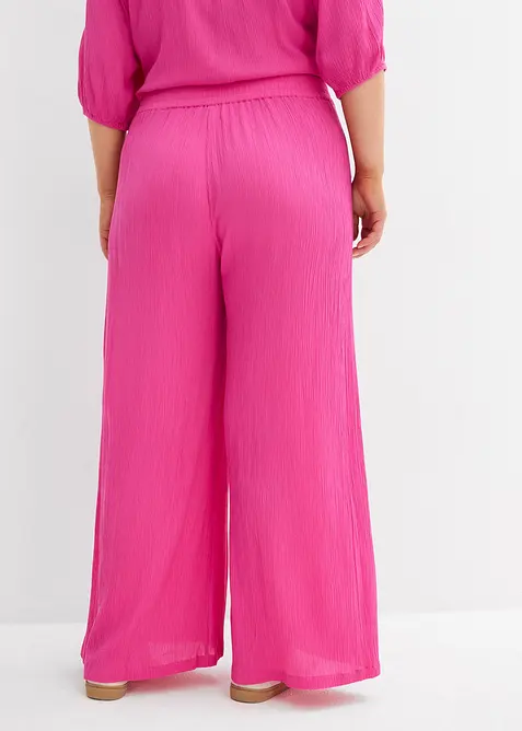 Pull on-bukse i lett viskose, bonprix