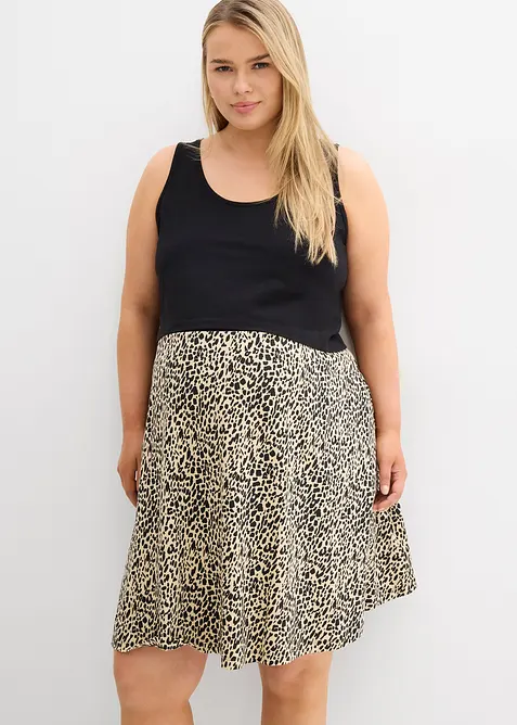 2-i-1-mamma- og ammekjole av bomullsjersey, bonprix