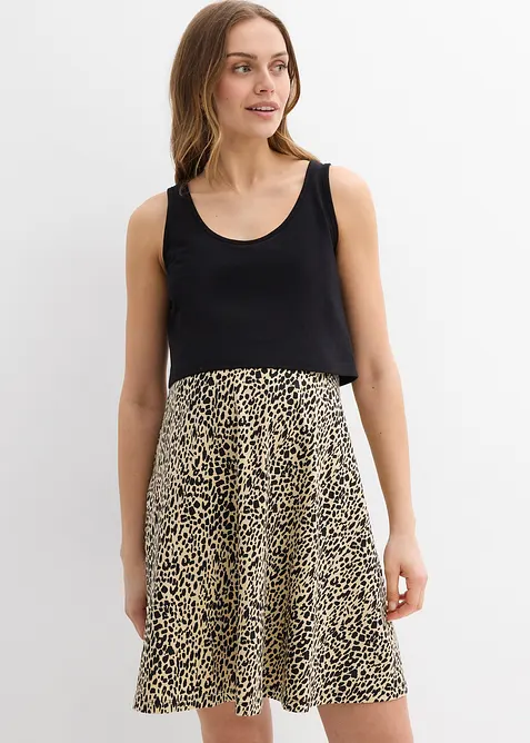 2-i-1-mamma- og ammekjole av bomullsjersey, bonprix