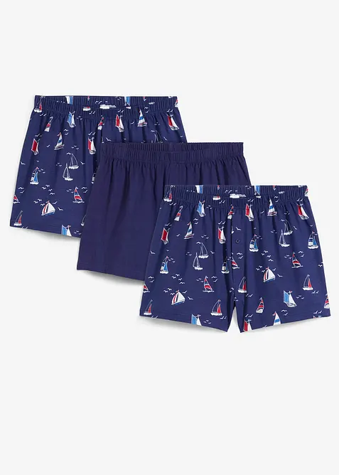 Boksershorts i jersey (3-pack), bonprix