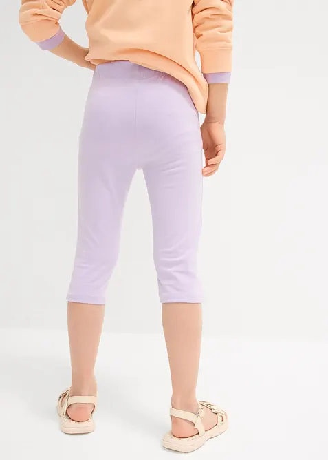 Caprileggings i &oslash;kologisk bomull med elastan (2-pack), bonprix