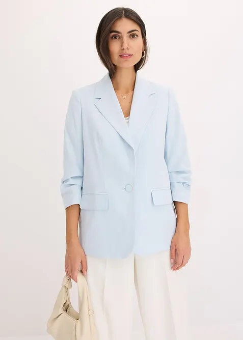 Blazer i viskose og ledig modell med 3/4-lange ermer, bonprix