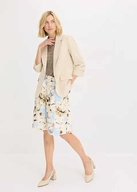 Blazer i viskose og ledig modell med 3/4-lange ermer, bonprix