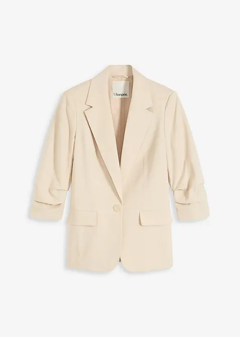 Blazer i viskose og ledig modell med 3/4-lange ermer, bonprix