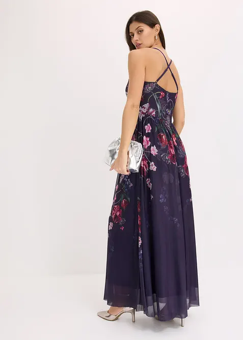 Maxi-stroppekjole i tyll, bonprix