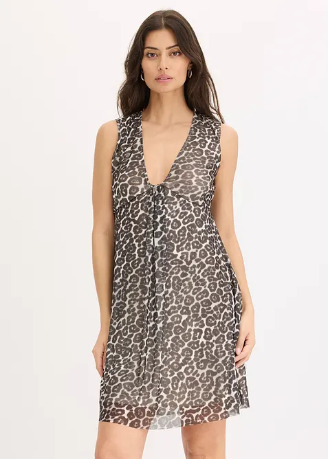 Minikjole med mesh, bonprix