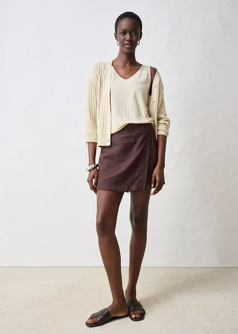 Singlet i lin, bonprix