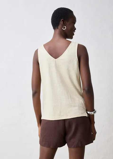 Singlet i lin, bonprix