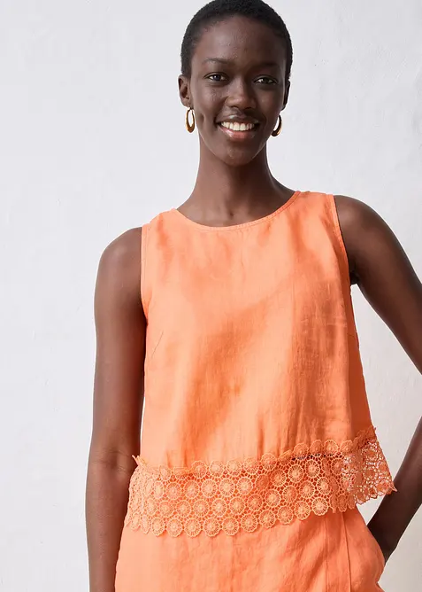 Topp i 100% lin, bonprix