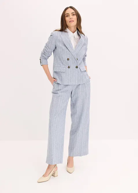 Blazer med lin, bonprix