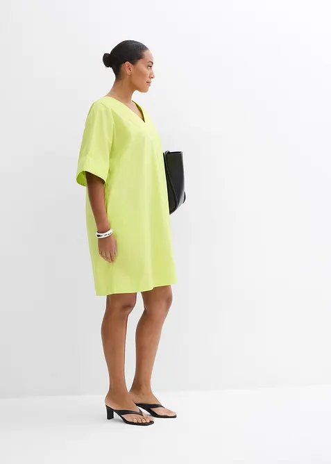 Tunikakjole i &oslash;kologisk bomull, bonprix