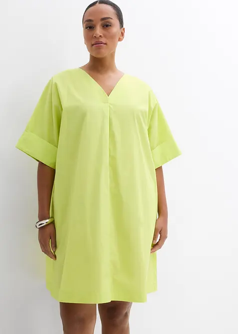 Tunikakjole i &oslash;kologisk bomull, bonprix