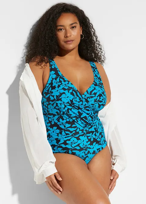 Shape-badedrakt i omslagslook, lett formende, bonprix