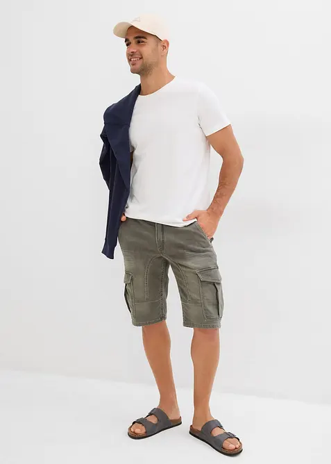 Bermudashorts i sweat-denim, Regular Fit, bonprix