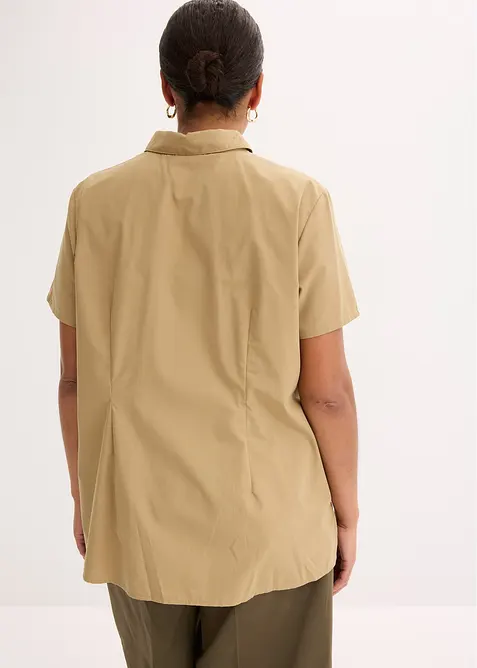 Kortermet bluse i poplin, bonprix