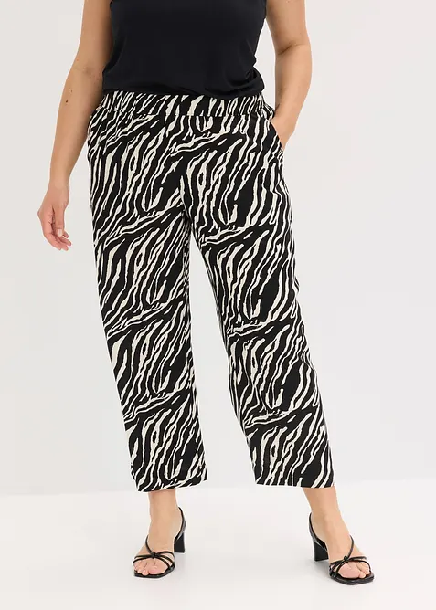 Pull on-bukse i viskose, bonprix