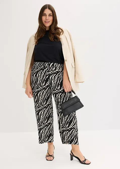 Pull on-bukse i viskose, bonprix