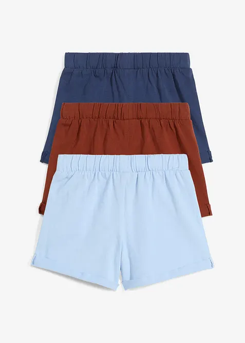 Trikotshorts til baby i 100% økologisk bomull (3-pack), bonprix