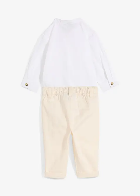 Body med krage og chinos (2-delt sett), bonprix