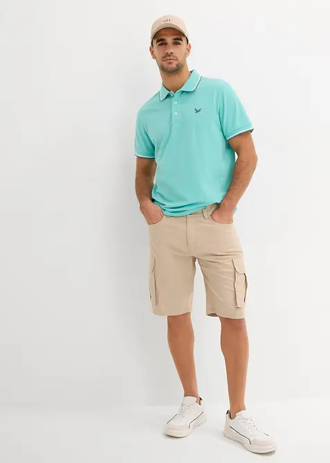 Piké-poloskjorte i 100% økologisk bomull, bonprix